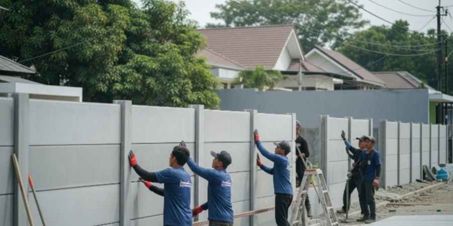 Pemasangan Pagar Panel Beton
