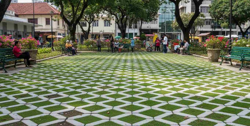 Hijaukan Lahan dengan Grass Block